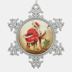 Checking His List - Santa Claus Ornament
