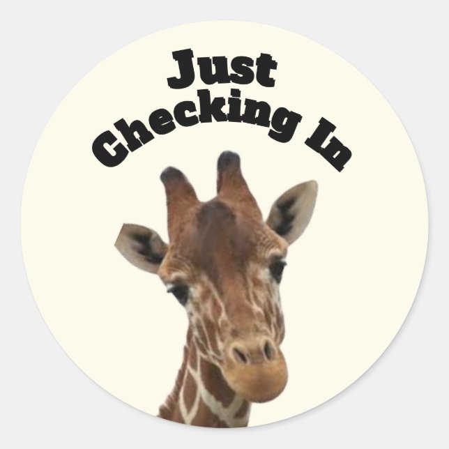 Checking In Sticker (Front)
