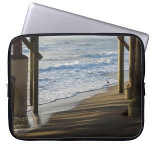 Checking The Shoreline Laptop Sleeve
