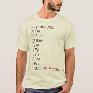 Checklist neopronouns long T-Shirt