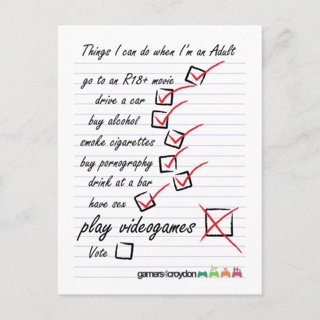 Checklist Postcard (Front)