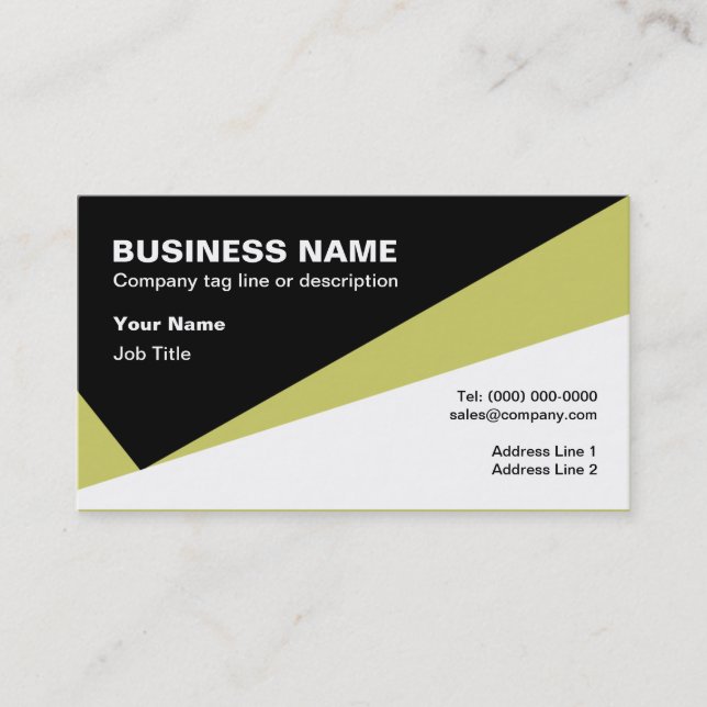 Checkmark Design Professional Business Card (Front)
