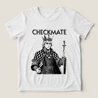 CHECKMATE black design Tri-Blend Shirt