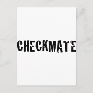 checkmate chess postcard
