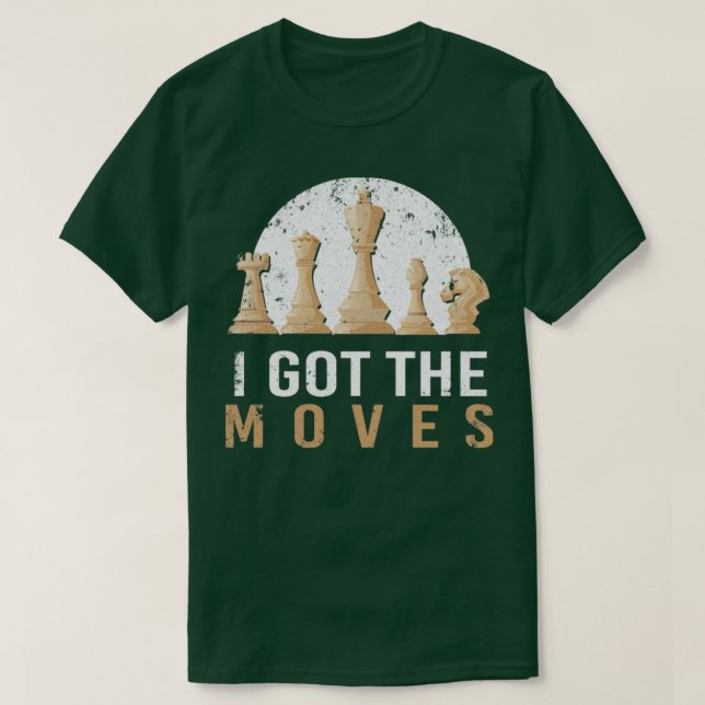 Checkmate Chessmen Gift Chess T-Shirt (Design Front)
