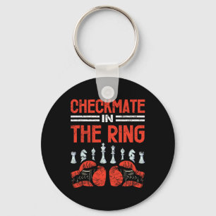 Checkmate In The Ring Chess Boxing Fusion  Key Ring