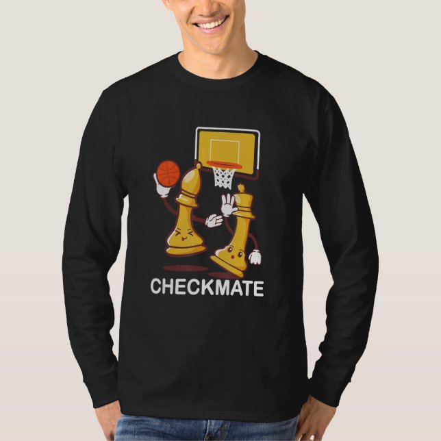Checkmate Playing Chess Game Bishops Chessboard Ch T-Shirt (Front)