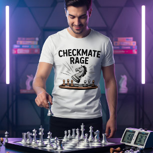 Checkmate Rage – Bold Chess Battle Design T-Shirt