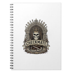 Checkmate Skull King Vintage Chess Notebook