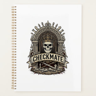 Checkmate Skull King Vintage Chess Planner