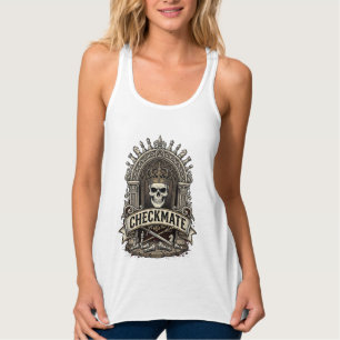 Checkmate Skull King Vintage Chess Singlet