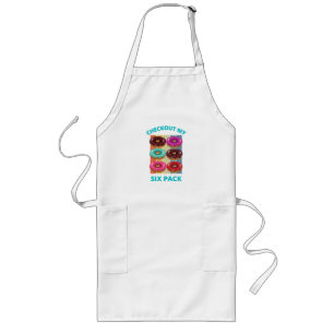 CHECKOUT MY SIX PACK DONUTS LONG APRON