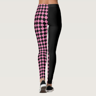 Checks / Black Leggings