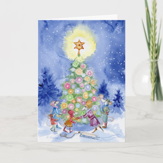 Cheddar Corners Community Christmas Tree Card (Front)