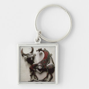 Cheek piece of a horse bit in the form of a human- key ring