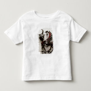 Cheek piece of a horse bit in the form of a human- toddler T-Shirt