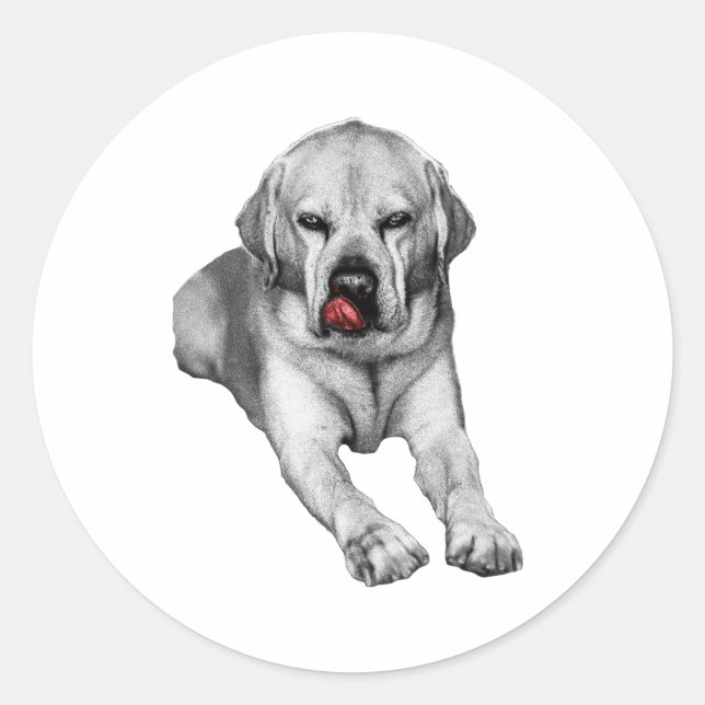 Cheeky Autumn Guardian Classic Round Sticker (Front)
