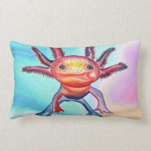 Cheeky Axolotl decorative pillow