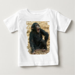 Cheeky baby chimp at play art T-Shirt