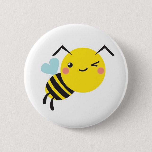 cheeky  bee button (Front)