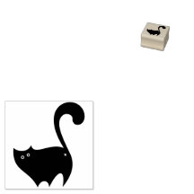 Cheeky Black Cat Butt Cartoon