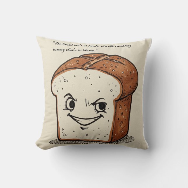 Cheeky Bread Blame Game Mockup Cushion (Front)
