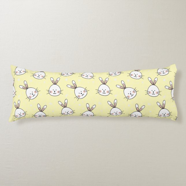 Cheeky Bunnies Pattern Body Cushion (Front)