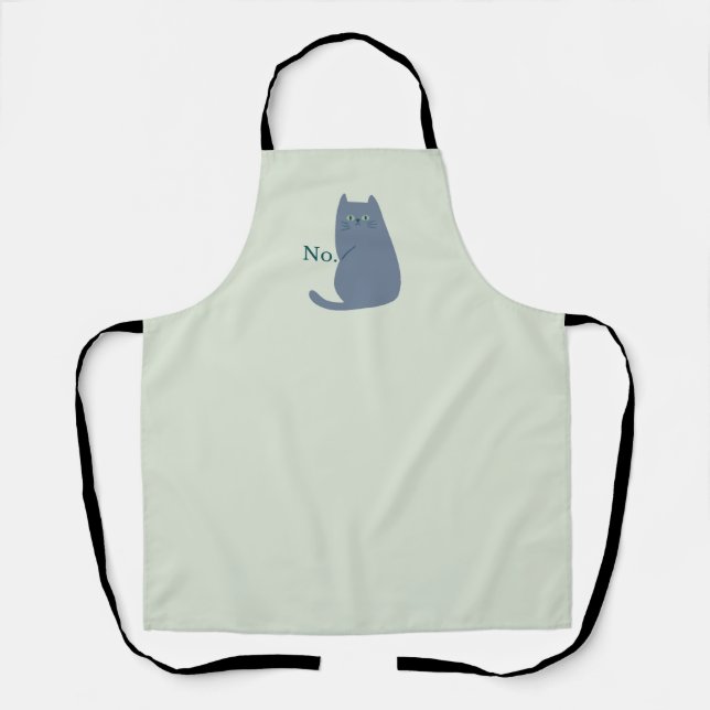 Cheeky Cat Funny Apron (Front)