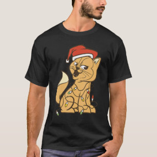 Cheeky cat with her fairy lights T-Shirt