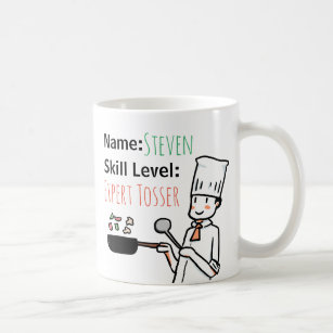 Cheeky Chef Expert Tosser Funny Personalised Coffee Mug