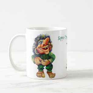 Cheeky Christmas Troll and Tree Delight Coffee Mug
