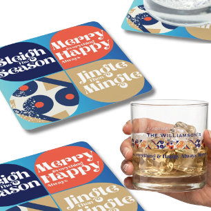 Cheeky Holiday Drink Coaster Set