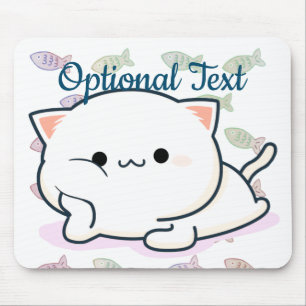 Cheeky Kawaii Style Kitten  Mouse Pad