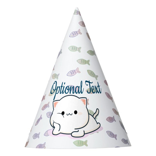 Cheeky Kawaii Style Kitten Party Hat (Front)