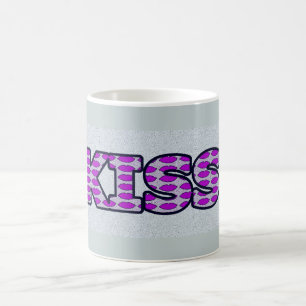 Cheeky Kiss Word Art Design  Coffee Mug
