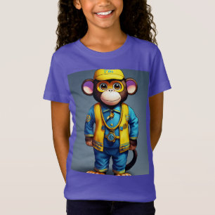 Cheeky Monkey 3rd Birthday Tee – Yellow & Blue Cap