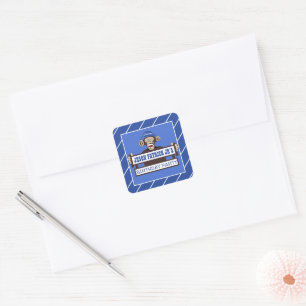 Cheeky Monkey Birthday Party Square Sticker