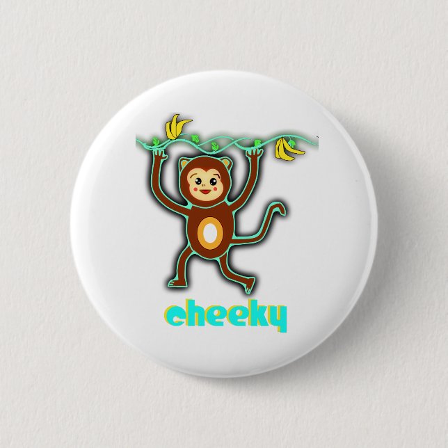 cheeky monkey button (Front)
