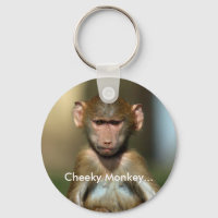 Cheeky Monkey - Cute Baby Baboon Keychain