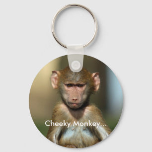 Cheeky Monkey - Cute Baby Baboon Keychain