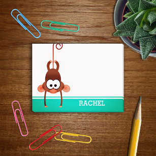 Cheeky Monkey Personalised Post-it Notes