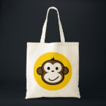Cheeky Monkey Tote Bag<br><div class="desc">A fun & stylish bag for the kids or mom and dad!  Great for library,  show and tell,  general books,  toys,  etc.  Even a nappy bag!</div>