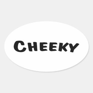 Cheeky Oval Sticker