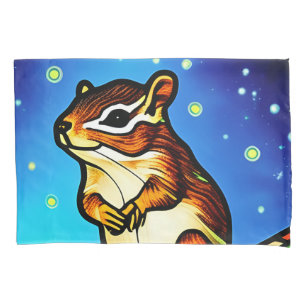 Cheeky, Playful Chipmunk Pal Pillowcase