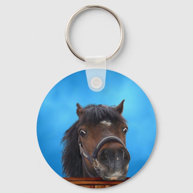 Cheeky pony, Customise me. Key Ring (Front)