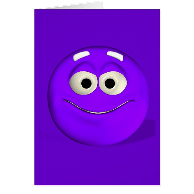 Cheeky Purple Emoticon (Front)