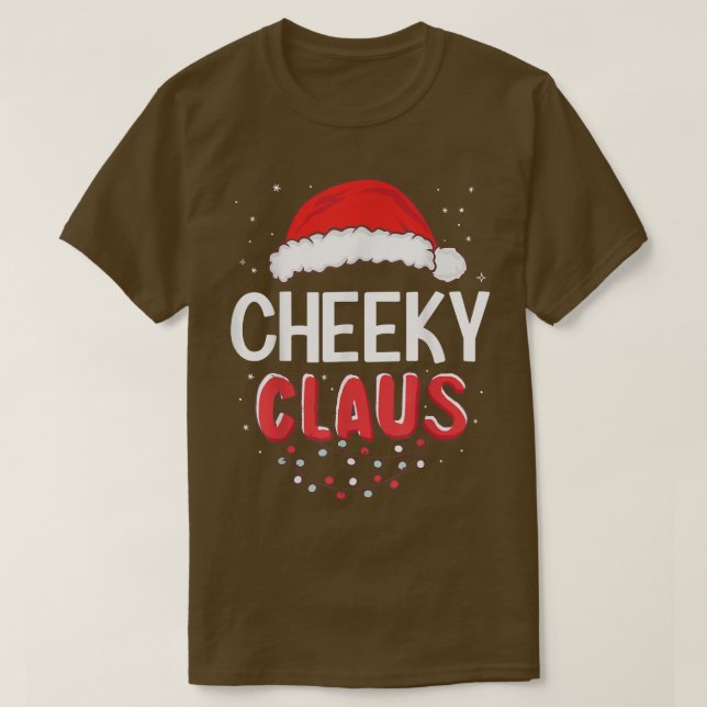 Cheeky Santa Claus Christmas Matching Costume  T-Shirt (Design Front)