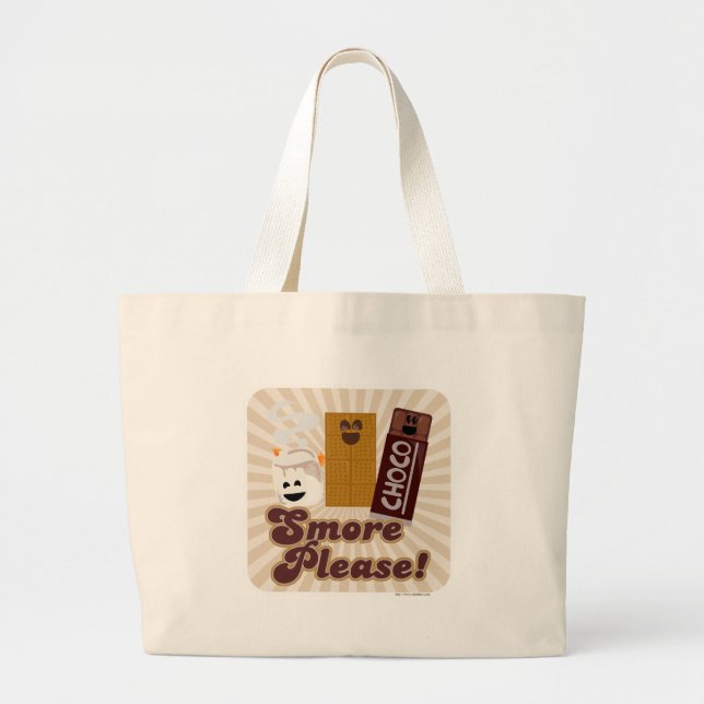 Cheeky Smore Please! Large Tote Bag (Front)