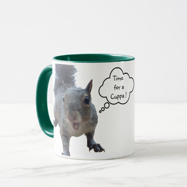 Cheeky Squirrel Mug (Front Left)