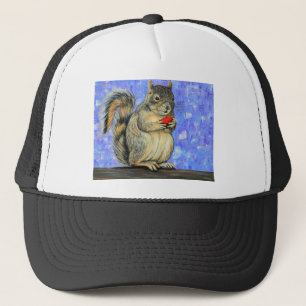 Cheeky Squirrel Painting Trucker Hat